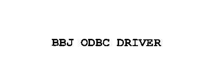 BBJ ODBC DRIVER