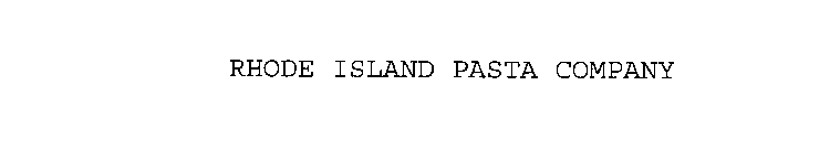 RHODE ISLAND PASTA COMPANY