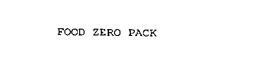 FOOD ZERO PACK