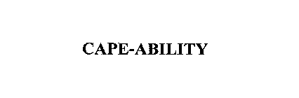 CAPE-ABILITY