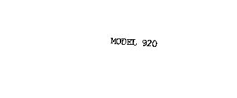 MODEL 920
