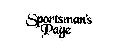 SPORTSMAN'S PAGE