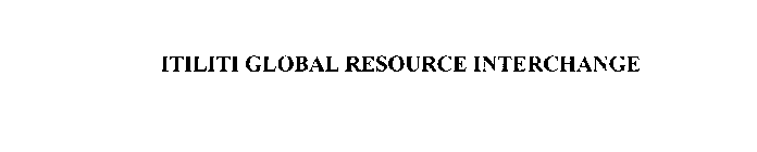 ITILITI GLOBAL RESOURCE INTERCHANGE