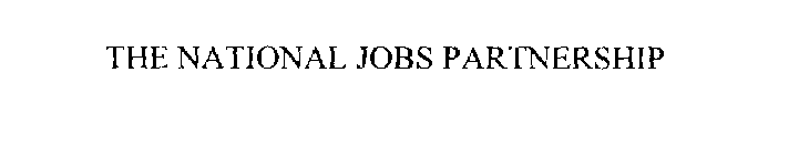 THE NATIONAL JOBS PARTNERSHIP