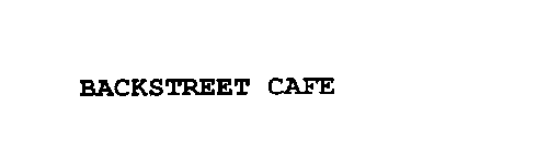 BACKSTREET CAFE