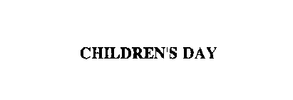 CHILDREN'S DAY