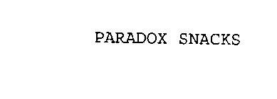 PARADOX SNACKS