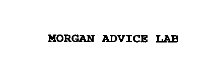 MORGAN ADVICE LAB