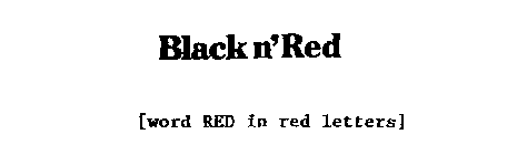 BLACK N' RED