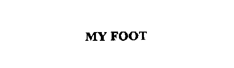 MY FOOT