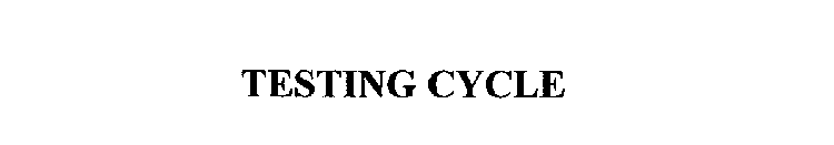 TESTING CYCLE