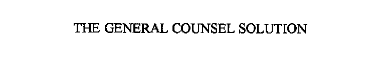 THE GENERAL COUNSEL SOLUTION