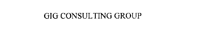 GIG CONSULTING GROUP