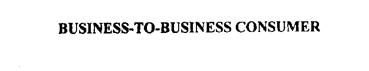 BUSINESS-TO-BUSINESS CONSUMER
