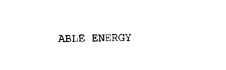 ABLE ENERGY