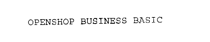 OPENSHOP BUSINESS BASIC