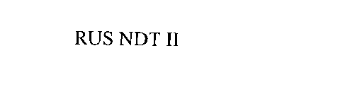 RUS NDT II