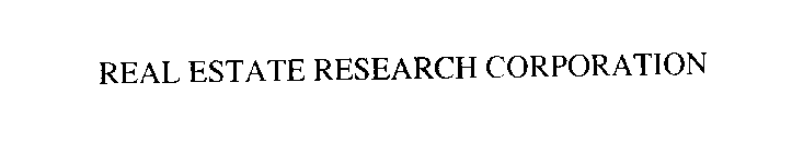 REAL ESTATE RESEARCH CORPORATION