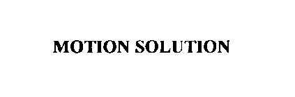 MOTION SOLUTION