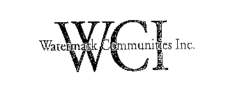 WCI WATERMARK COMMUNITIES INC. AND DESIGN