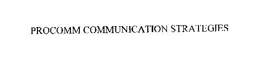 PROCOMM COMMUNICATION STRATEGIES
