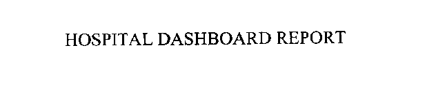 HOSPITAL DASHBOARD REPORT