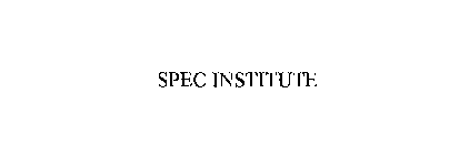 SPEC INSTITUTE