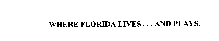 WHERE FLORIDA LIVES ... AND PLAYS.