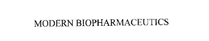 MODERN BIOPHARMACEUTICS