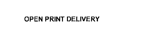 OPEN PRINT DELIVERY