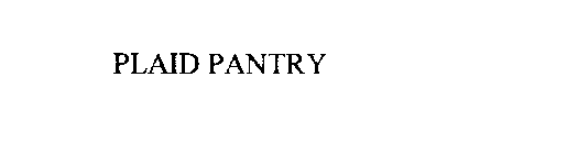 PLAID PANTRY