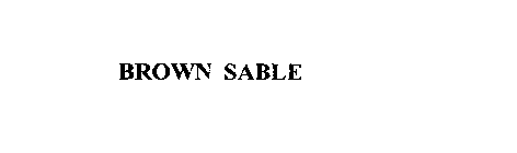 BROWN SABLE