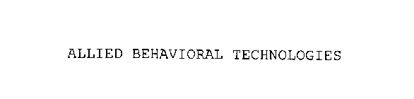 ALLIED BEHAVIORAL TECHNOLOGIES