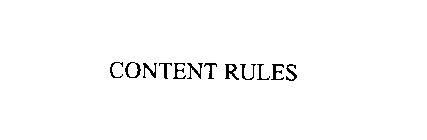 CONTENT RULES