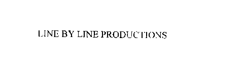 LINE BY LINE PRODUCTIONS