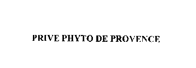 PRIVE PHYTO DE PROVENCE