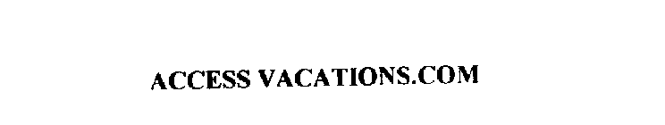 ACCESS VACATIONS.COM