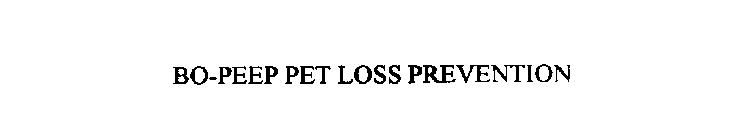 BO-PEEP PET LOSS PREVENTION