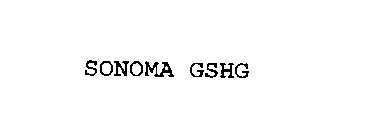 SONOMA GSHG