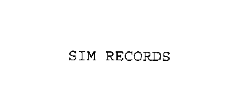 SIM RECORDS