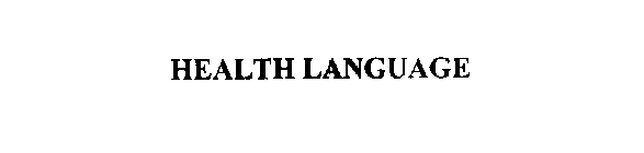 HEALTH LANGUAGE