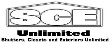 SCE UNLIMITED, INC. SHUTTERS, CLOSETS AND EXTERIORS UNLIMITED