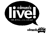 EDMUNDS LIVE! YOU DRIVE, YOU DECIDE EDMUNDS.COM