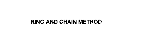 RING AND CHAIN METHOD