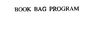 BOOK BAG PROGRAM