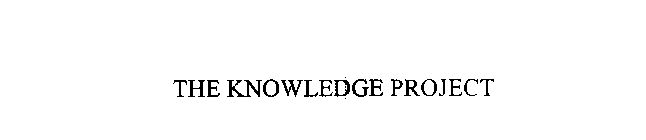 THE KNOWLEDGE PROJECT