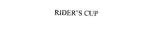 RIDER'S CUP