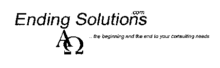ENDING SOLUTIONS.COM ...THE BEGINNING AND THE END TO YOUR CONSULTING NEEDS