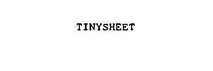 TINYSHEET
