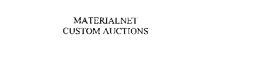 MATERIALNET CUSTOM AUCTIONS